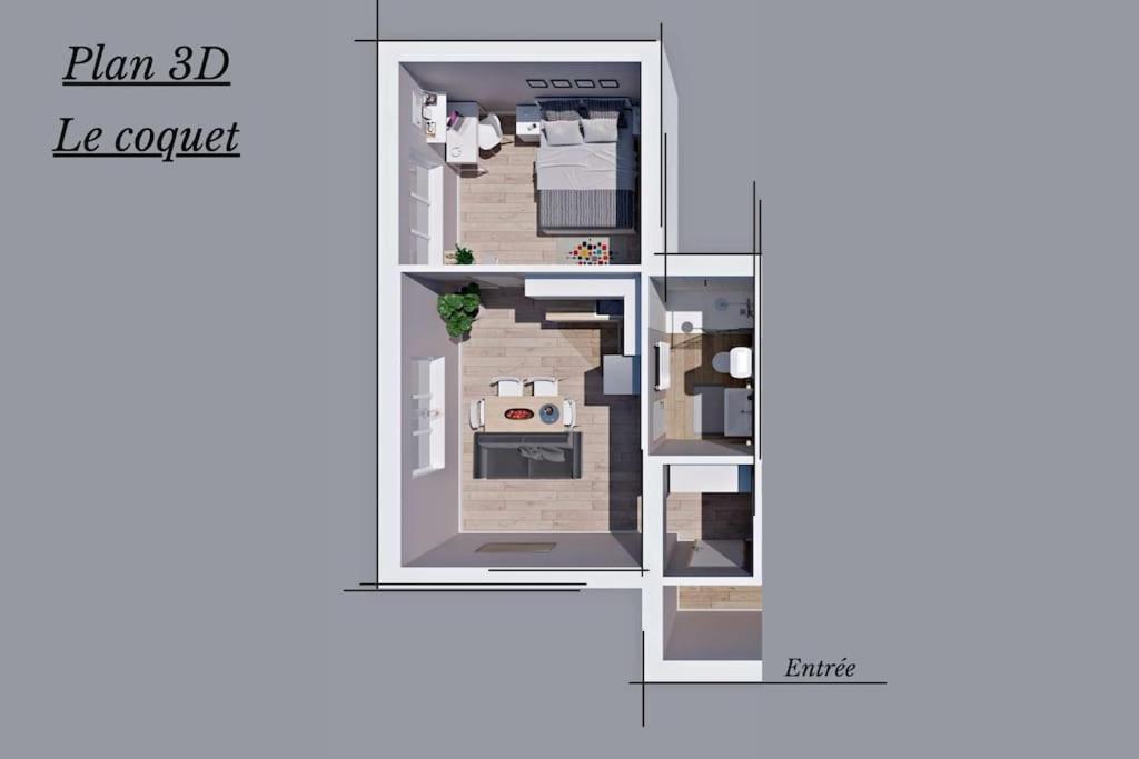 Le Coquet - Balcon - Proche Gare - Parking Apartment Bourg-en-Bresse Exterior foto